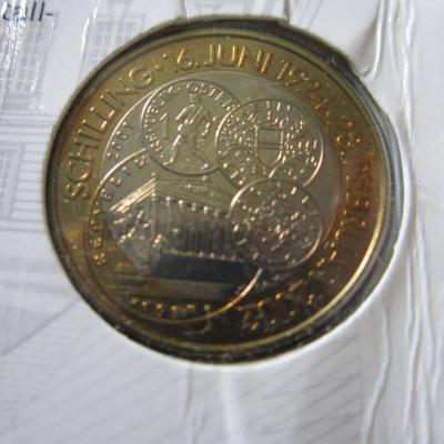 50 Schilling Münze - Österreich - in Blister - letzter Bimetall 50er - thumb