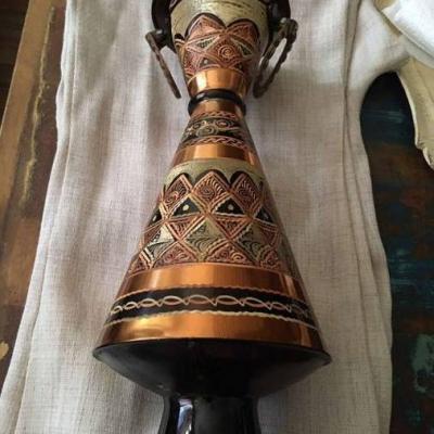 Sehr schöne Vase aus Kupfer - thumb
