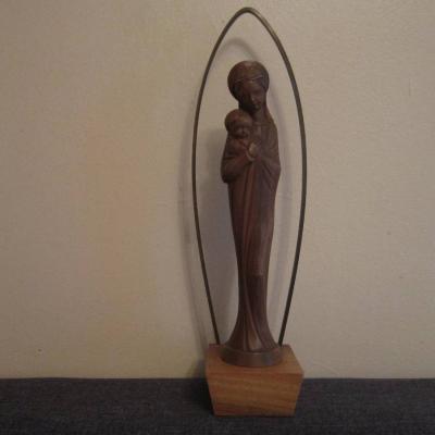 Madonna mit Kind Statue - Gesamthöhe: 32 cm - Maria - Mutter Gottes - thumb