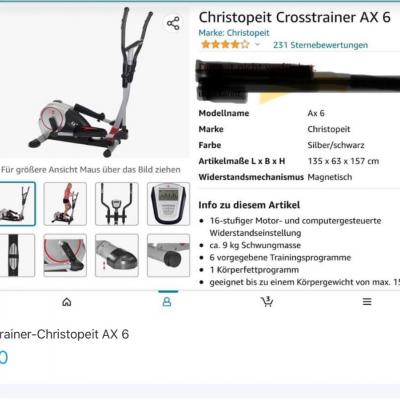 Crosstrainer Christopeit AX6 - thumb