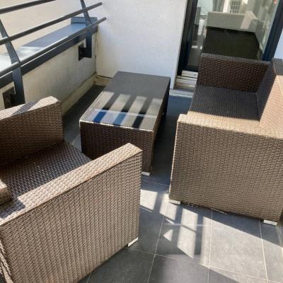 3-teilige Rattangarnitur für Garten, Terrasse oder Balkon - thumb