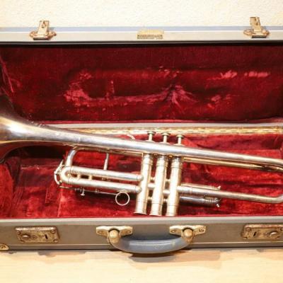 Henri Selmer Paris 4951 Trompete mit Koffer, Silber, Trumpet - thumb