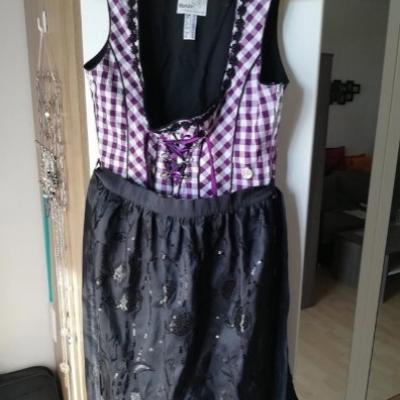 Dirndl Größe 40 mit Bluse und Schürze von Marjo - thumb