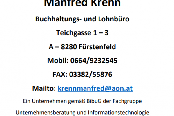 Lohnverrechner/in mit Kenntnisse in der Buchhaltung (25-30 h/W)