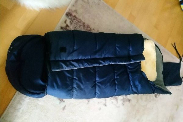 Babyfußsack blau