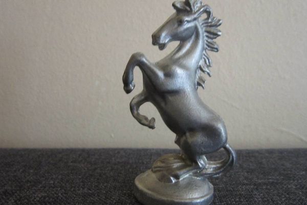 Alte Figur - Pferd - Zinn - Figur - Höhe: 7,5cm - Vintage