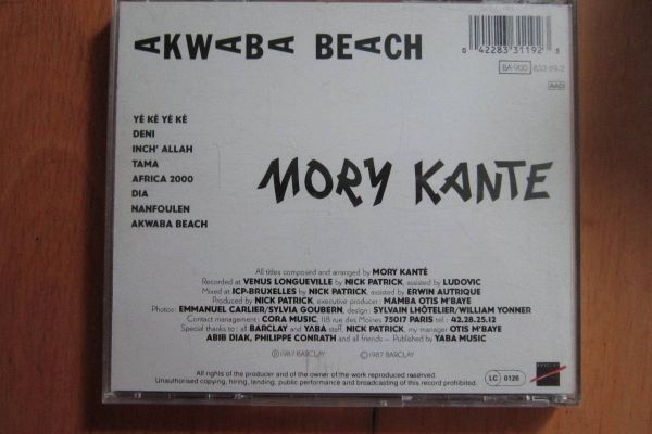 Mory Kante - Akwaba Beach - Cd
