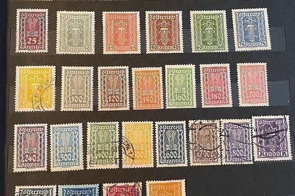 Briefmarken Österreich 1921 - 1976