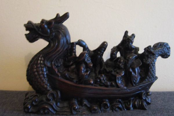 Drachenschiff - Skulptur aus den 70/80er Jahren