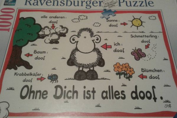 Puzzel von Ravensburger mit 1000 Teilen