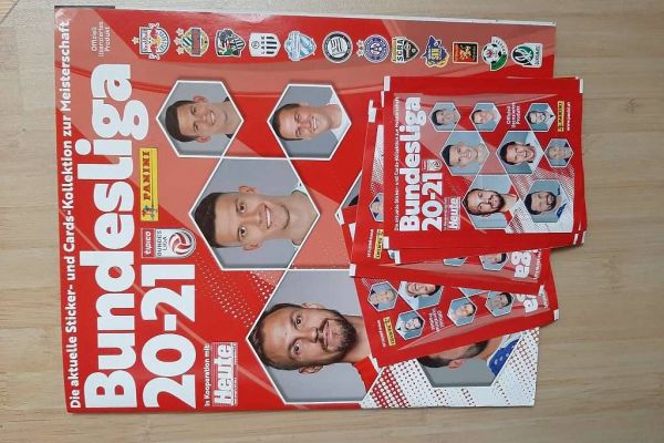 Panini Bundesliga 20-21 + 5 Packungen Sticker