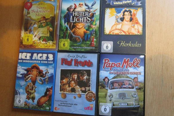 16 Stück Kinder Dvd´s - Konvolut