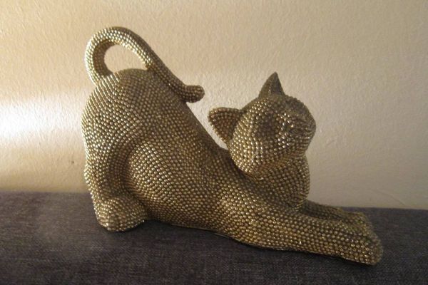 Katzen Skulptur - Deko - Art Galeria - 17cm x 12cm
