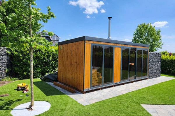 Garten Sauna Hütte Outdoorsauna Saunahaus Horizont House nach Maß