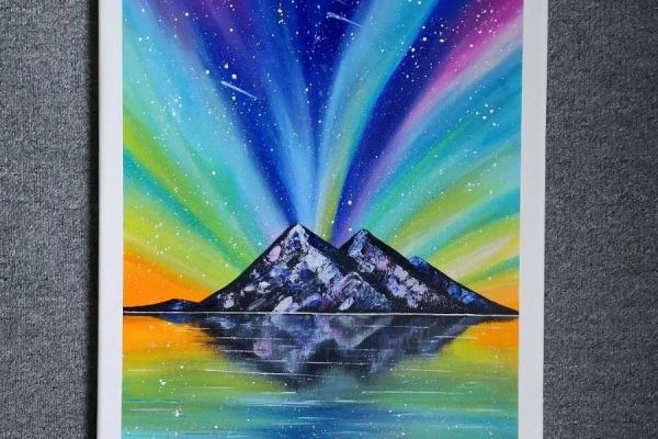 Acrylbild auf Leinwand