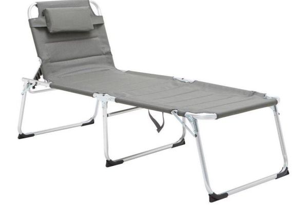 NEUE - Sonnenliege Klenia Aluminium, Textil mit Kissen - NEU -
