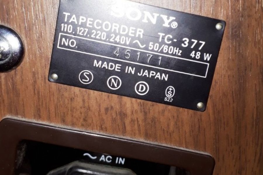Tapedeck Sony TC-377 - Bild 3