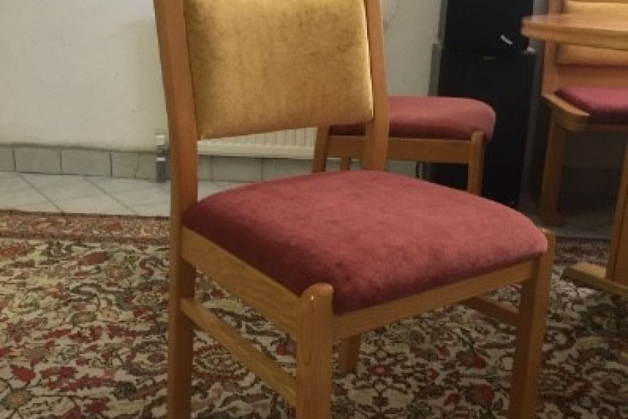 Sitzecke mit Tisch und 2 Stühlen Esche Echtholz - Bild 2