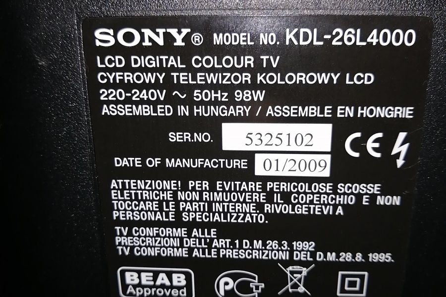 Sony Bravia KDL 26 LCD - Bild 4