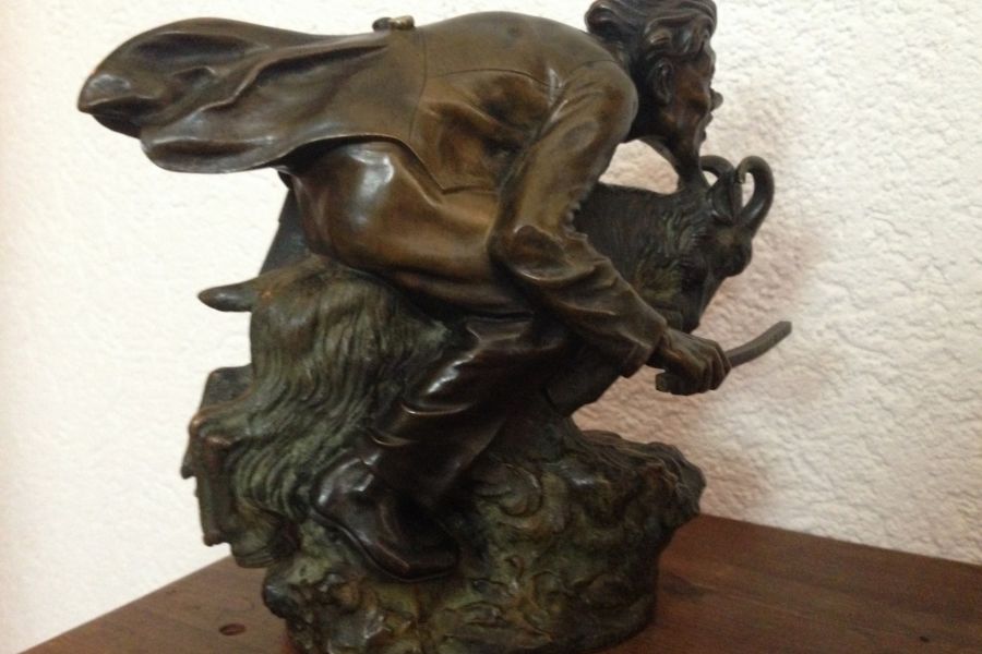Einzigartige Skulptur aus Bronze Hans Ledwina um 1925 - Bild 2
