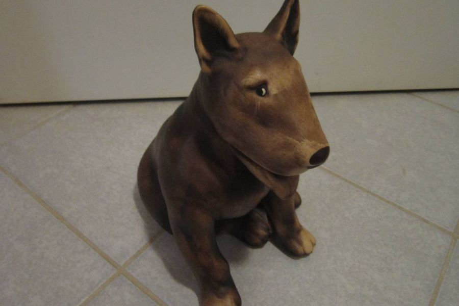 Britisch Bullterrier - Keramik - Figur - Statue - Höhe: 25cm - Hund - Bild 2