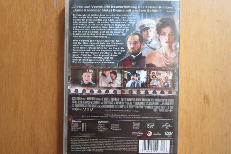 Anna Karenina - Keira Knightley - Dvd - Bild 2