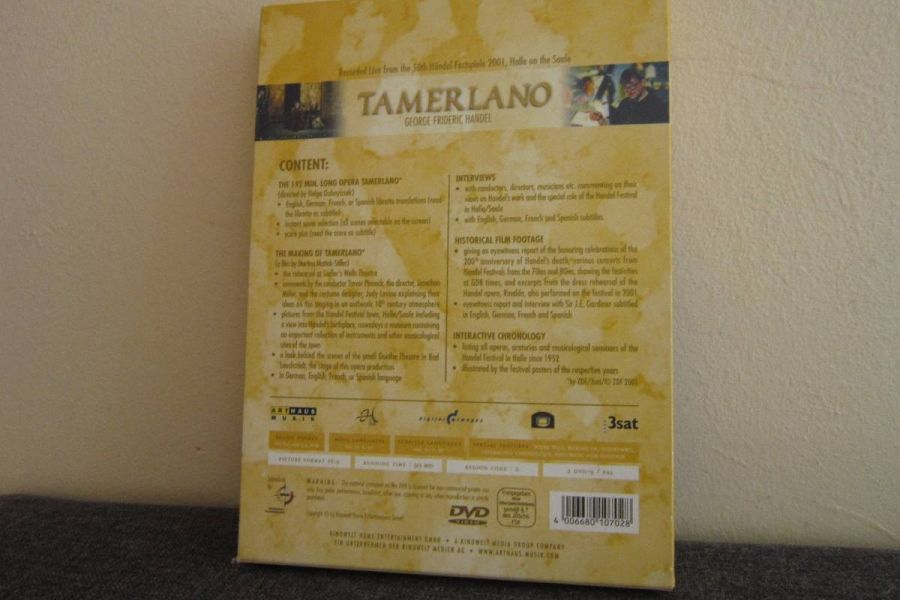 Tamerlano - Georg Friedrich Händel - 2 Dvd Set - Bild 2