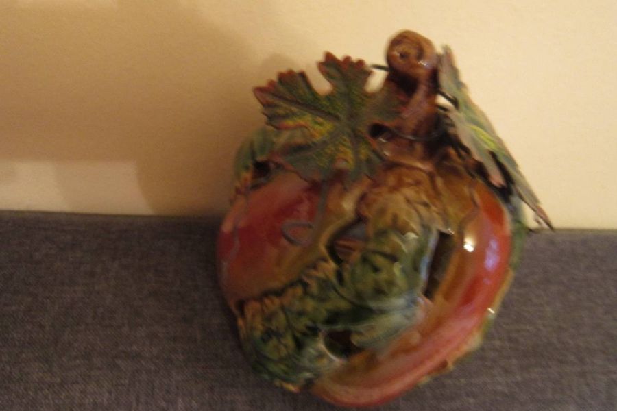 Schönes Kürbis - Teelicht - Keramik - Höhe: 15cm - Bild 2