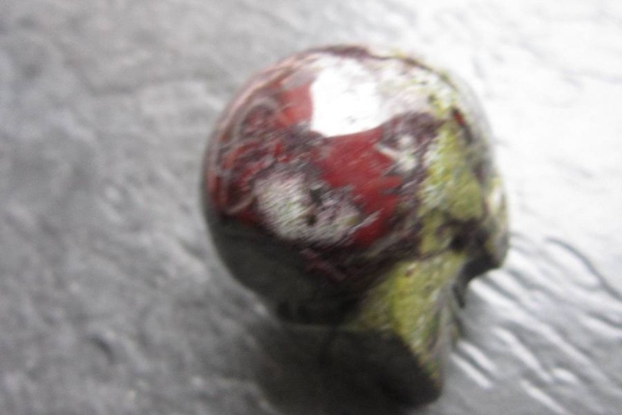 Drachenblut Jaspis Skull - Kristallschädel - Kunsthandwerk - Bild 3