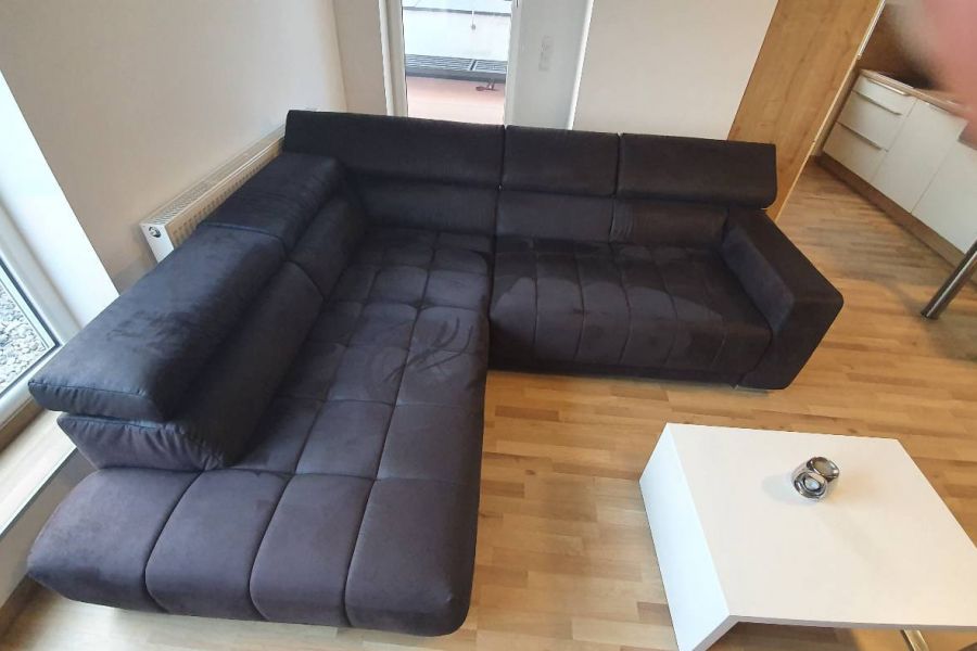Couch in schwarz neuwertig - Bild 1