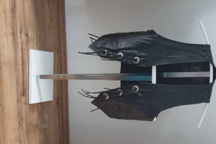 Biker Leder Weste Größe M aus Rinderleder - Bild 1