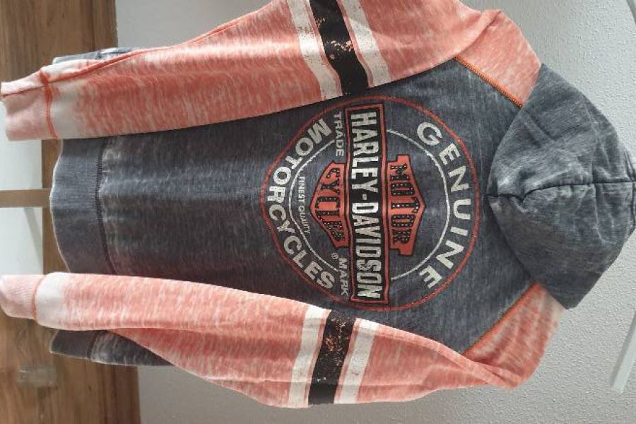 Damen Harley Biker Genuine Hoodie Weste Gr. L - Bild 2