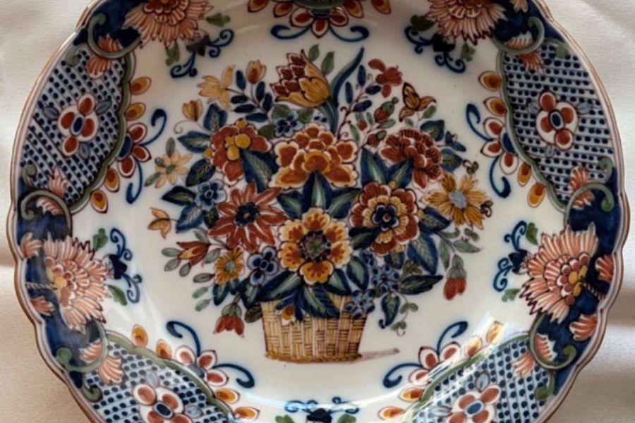 Design Porzellan Teller, original Makkum Niederlande, Nr. 706 - Bild 1