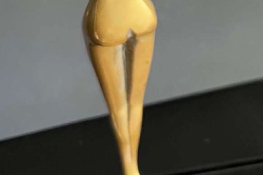 Statue einer Frau, Messing - Bild 5