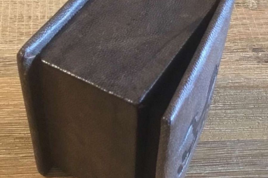 Alte kleine Leder Schatulle - Bild 2