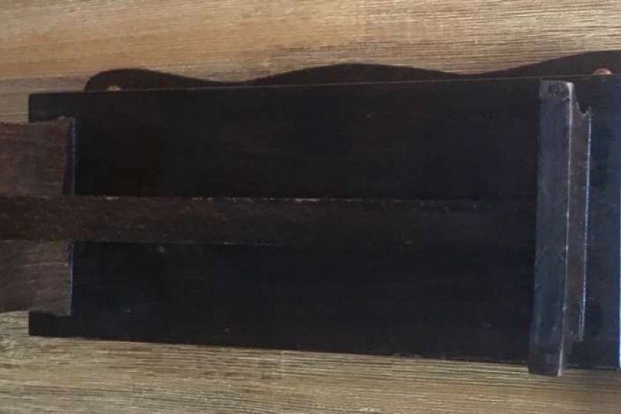 Antike Holzschatulle, Massivholz aus Frankreich-Bretagne - Bild 3