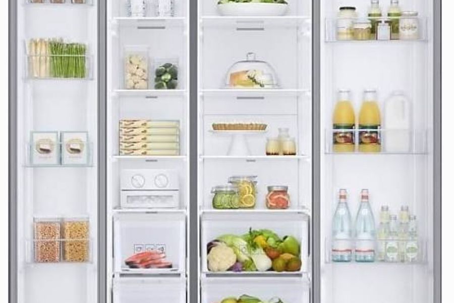 SAMSUNG Kühlschrank mit Gefrierfach, Eiswürfelspender, Side by Side,Se - Bild 5