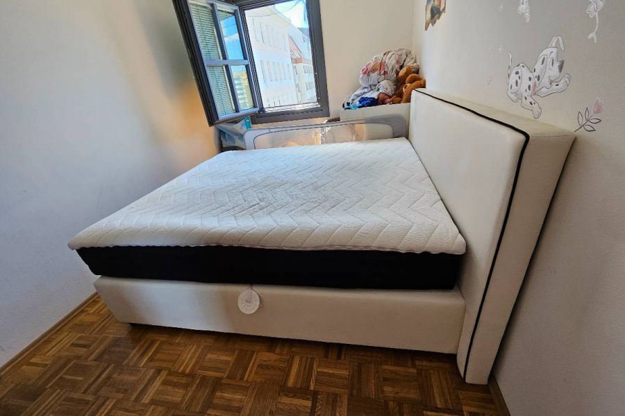 Boxspringbett 180x200 Lederlook inkl. Topper - Bild 4