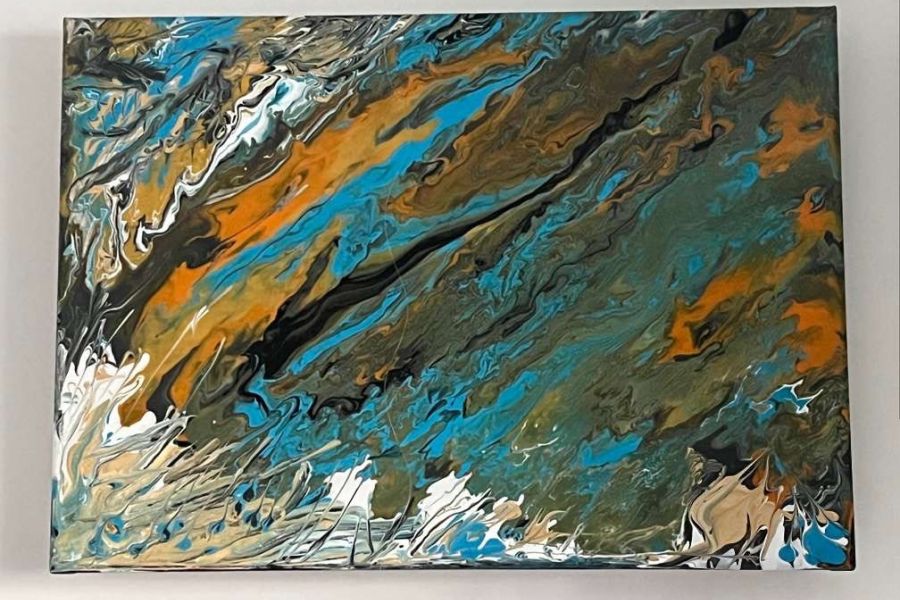 Zeitgenössische Kunst. Gemälde 50x70 cm Acryl a.Leinwand, handsigniert - Bild 2