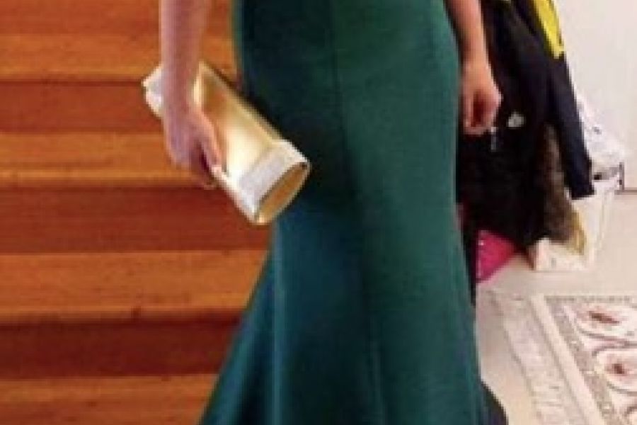 grün goldenes Kleid - Bild 1