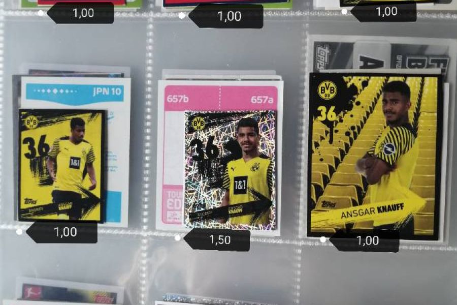 FC Bayern, Borussia Dortmund, RB Salzburg Sticker Topps - Bild 2
