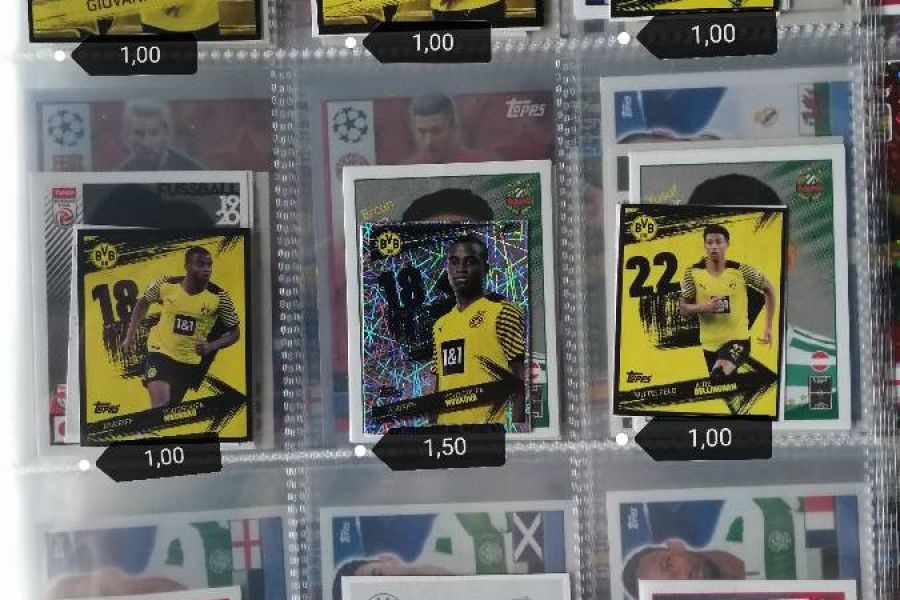 FC Bayern, Borussia Dortmund, RB Salzburg Sticker Topps - Bild 3
