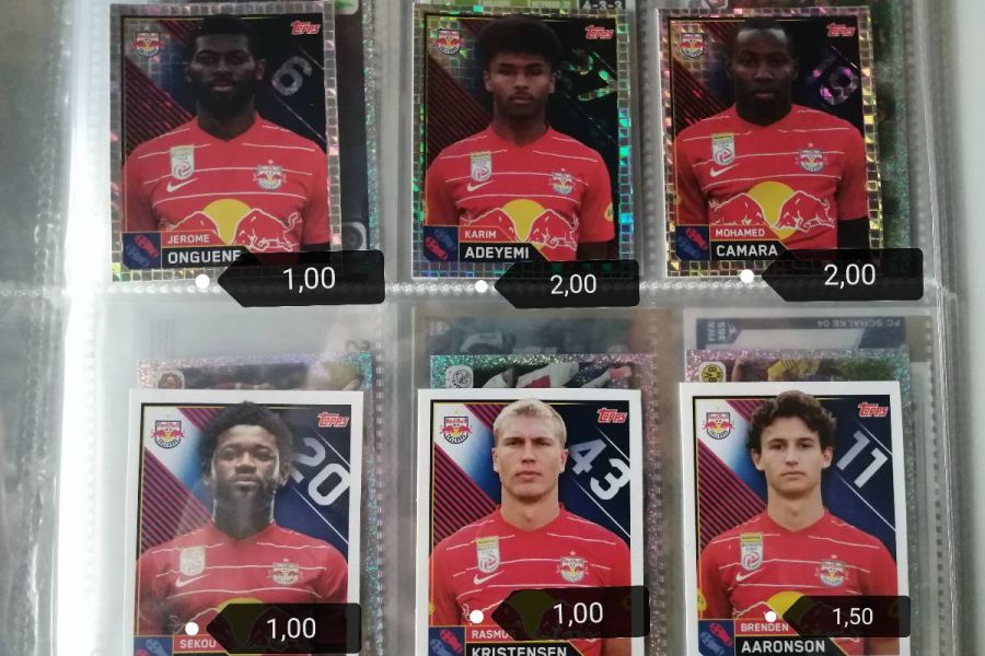 FC Bayern, Borussia Dortmund, RB Salzburg Sticker Topps - Bild 5