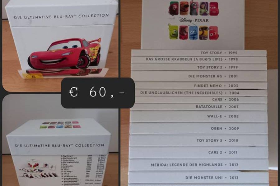 Blu-Ray: Pixar - Die ultimative Blu-Ray Collection - Bild 1
