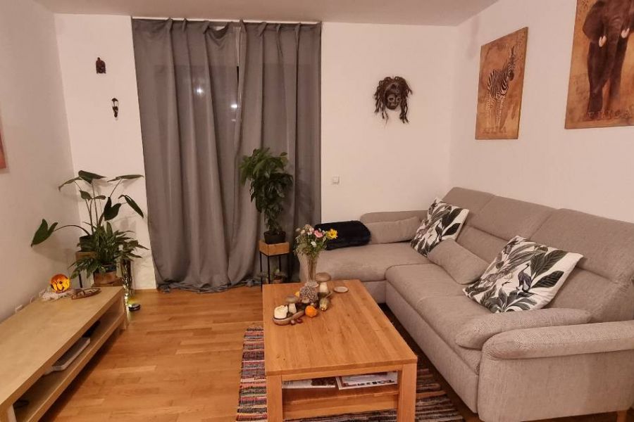 Wohnzimmertisch mit 2 Schubladen (Echtholz massiv) - Bild 1