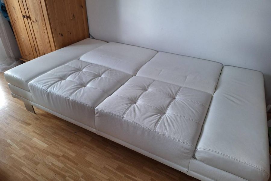 Hochwertiges Designer-Schlafsofa (weißes Leder) - Bild 2