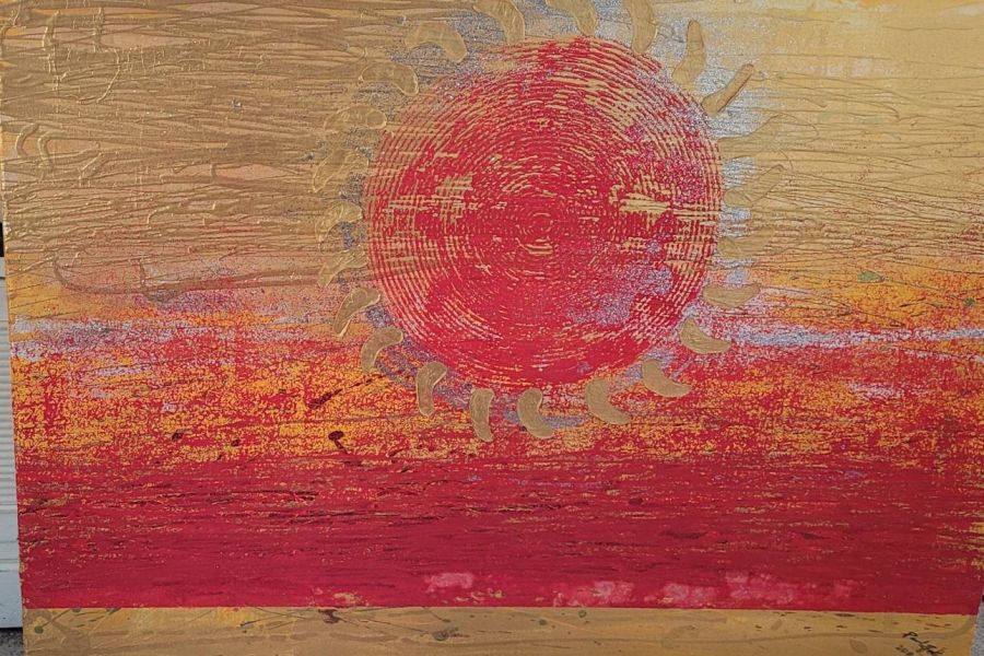 Schönes Acrylbild, - Bild 1