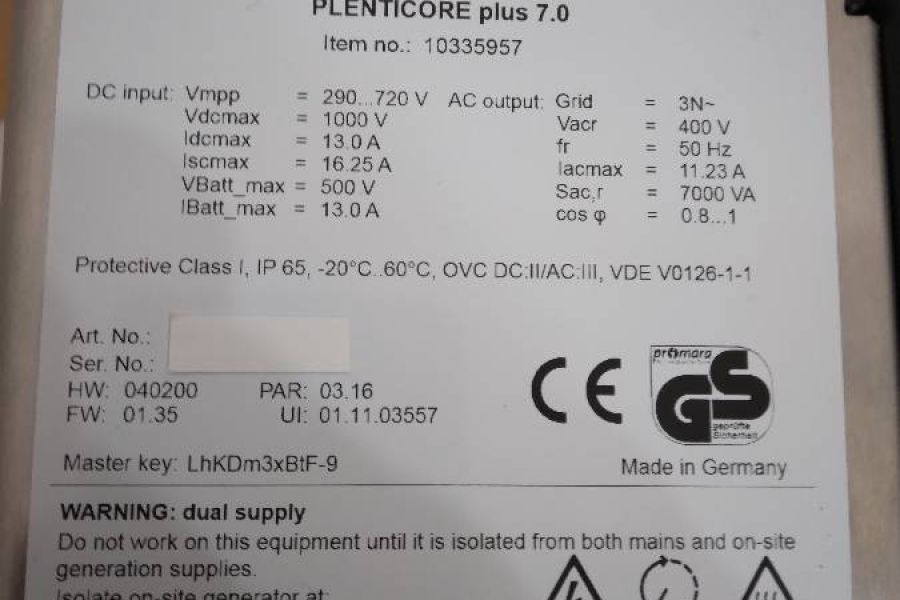 Wechselrichter Kostal Plenticore + 7.0 mit Herstellergarantie bis 2035 - Bild 2