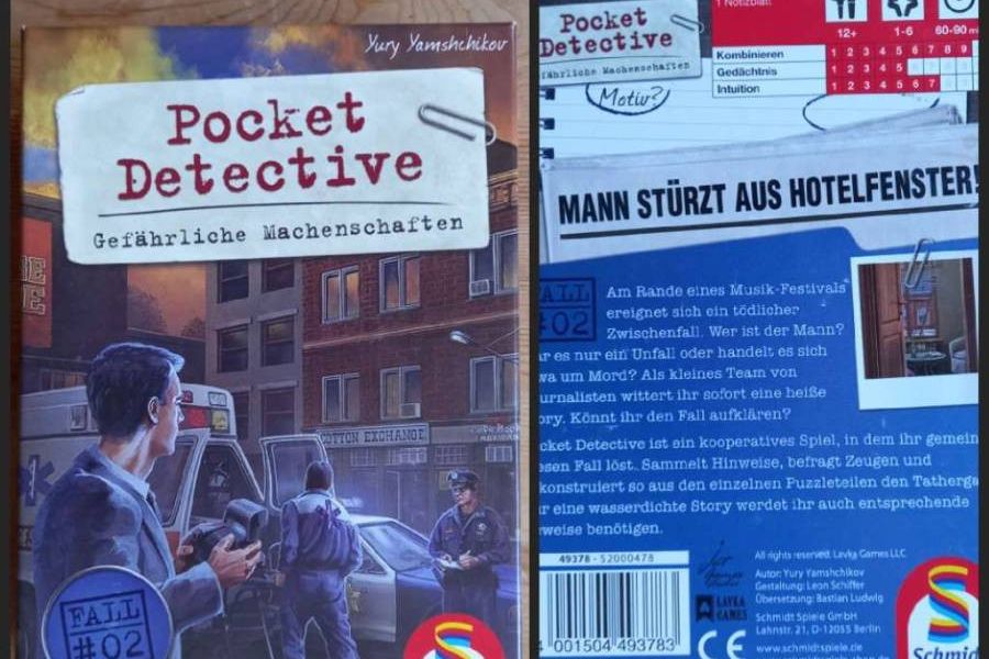 Brettspiel: Pocket Detective - Gefährliche Machenschaften - Bild 1