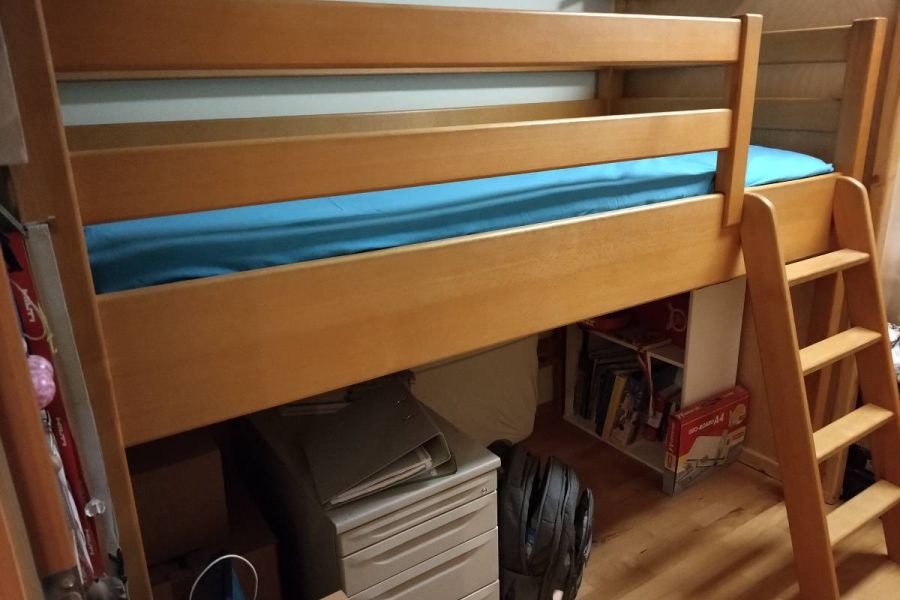 Hochbett Buche geölt, 200 cm x 90 cm Liegefläche_Tischlerarbeit - Bild 2